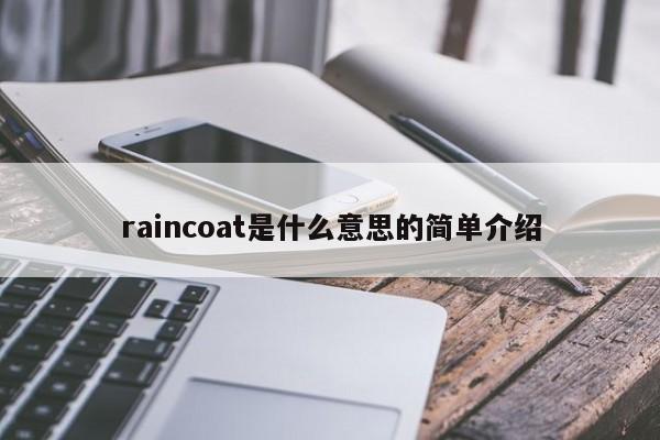 raincoat是什么意思的简单介绍-第1张图片-巴山号